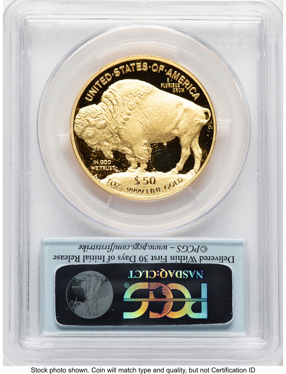 2014-W Proof Gold Buffalo 1 oz FS Bison Label PCGS PR70