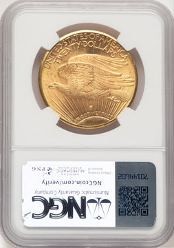 1925-D $20 Saint-Gaudens Double Eagle NGC MS65