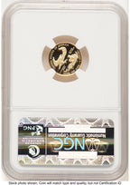 2014-W Proof Gold Eagle 1/10 oz ER Blue NGC PF70