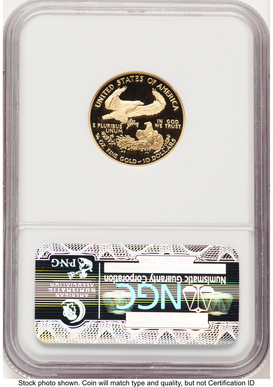 2008-W Proof Gold Eagle 1/4 oz Brown Label NGC PF70