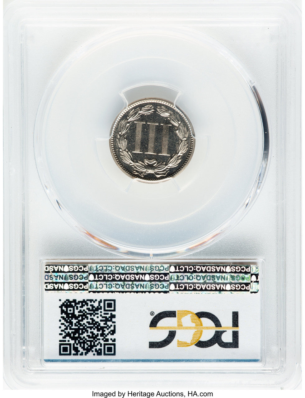 1887/6 3CN JD-1 CA CAC Proof Three Cent Nickel PCGS PR66