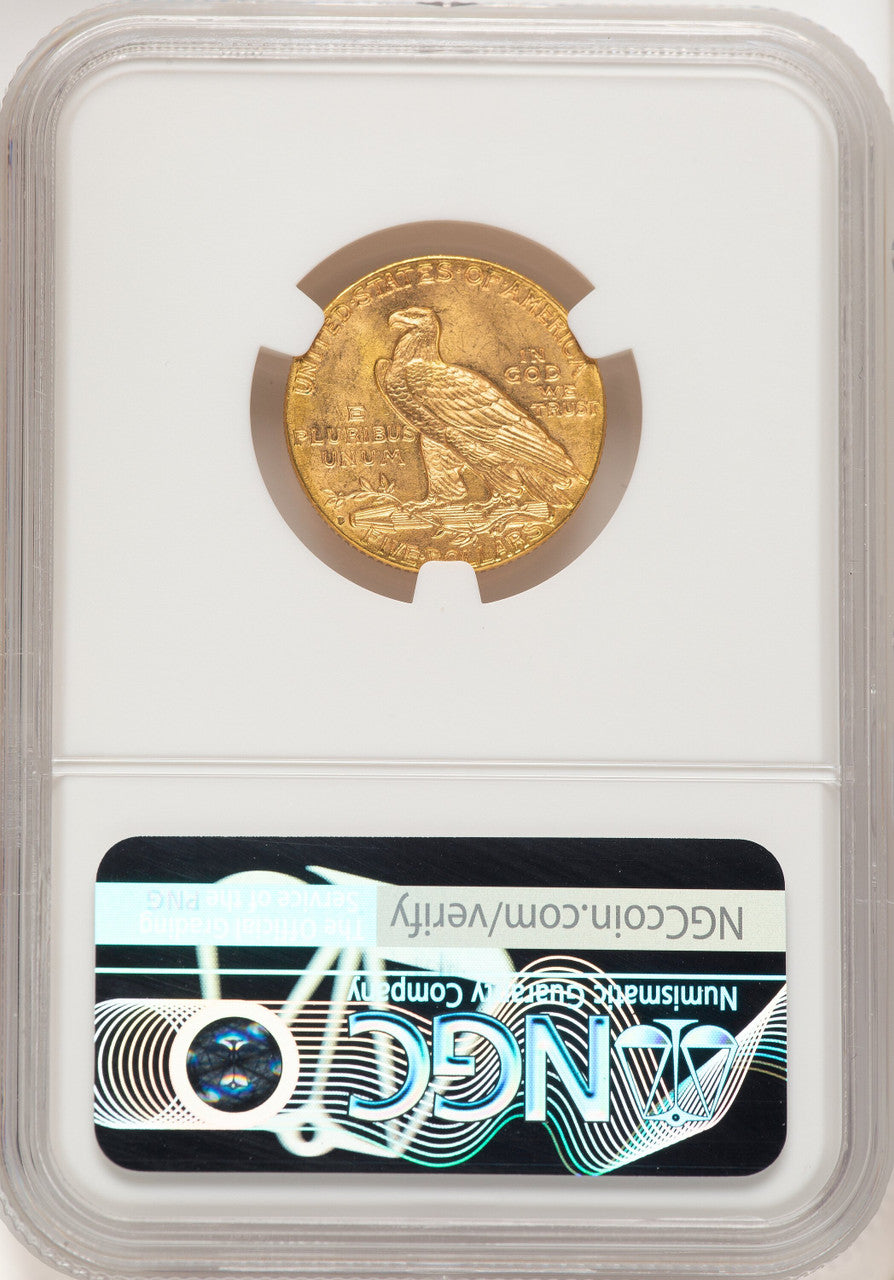 1909-D $5 Indian Half Eagle NGC MS65 (779797042)