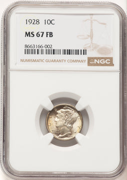 1928 10C FB Mercury Dime NGC MS67 (779833001)