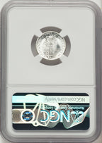 1943-S 10C FB Mercury Dime NGC MS68