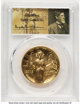 2015-W G$100 American Liberty High Relief PL FS Saint Gaudens Label PCGS MS70