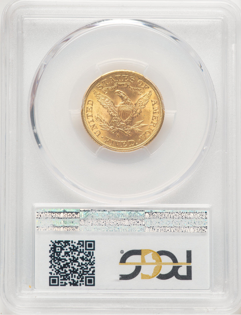 1901/0-S $5 Liberty Half Eagle PCGS MS64