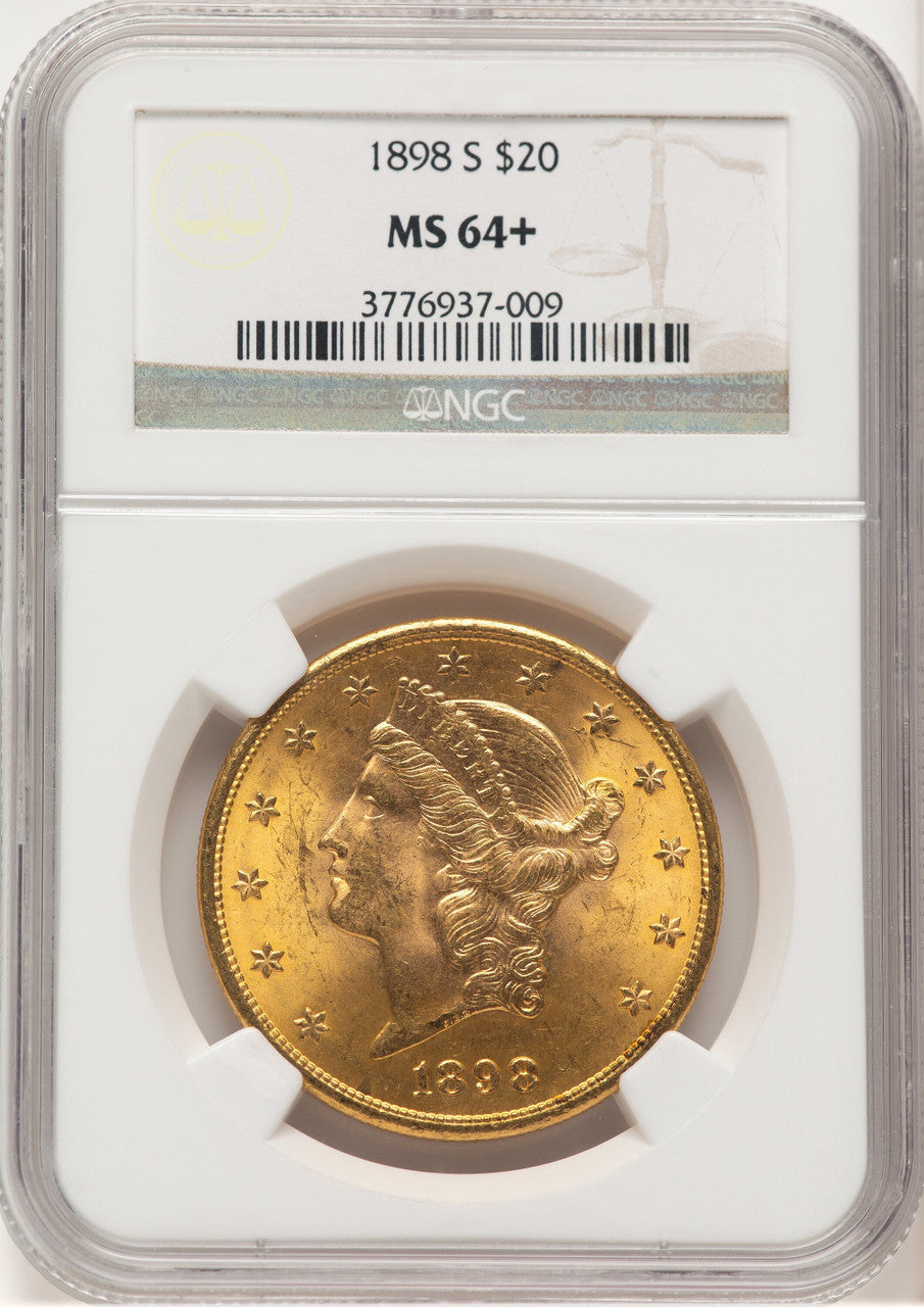 1898-S $20 Liberty Double Eagle NGC MS64+
