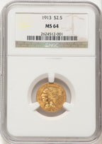 1913 $2.50 Indian Quarter Eagle NGC MS64 (779951019)
