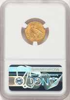 1909 $2.50 Brown Label Indian Quarter Eagle NGC MS64
