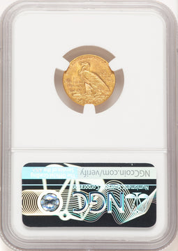 1914 $2.50 Brown Label Indian Quarter Eagle NGC MS64
