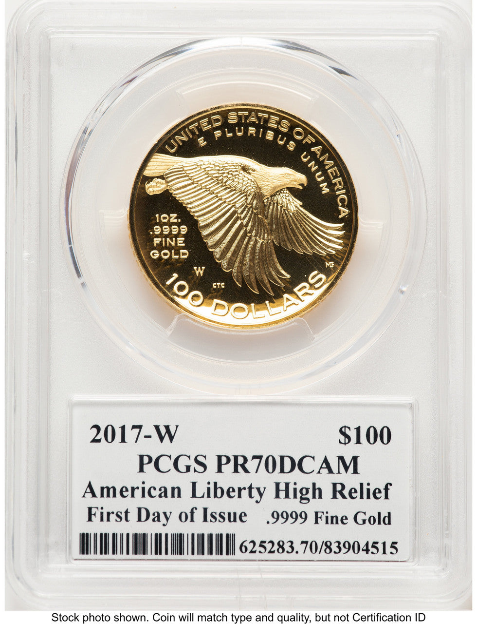 2017-W G$100 American Liberty High Relief FDI PCGS PR70 Mercanti (779953002)