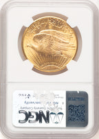 1924-D $20 Saint-Gaudens Double Eagle NGC MS63+