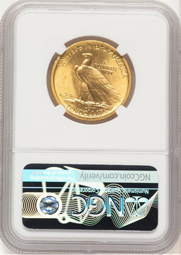 1907 $10 No Motto Indian Eagle NGC MS66