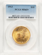 1913 $10 Indian Eagle PCGS MS65+