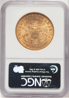 1866-S $20 MOTTO Liberty Double Eagle NGC MS60