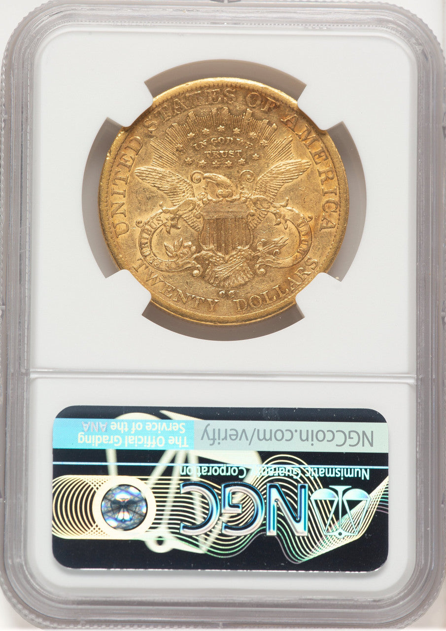 1885-CC $20 Liberty Double Eagle NGC AU50