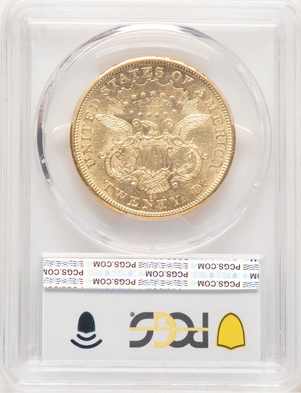 1875-CC $20 Liberty Double Eagle PCGS AU58