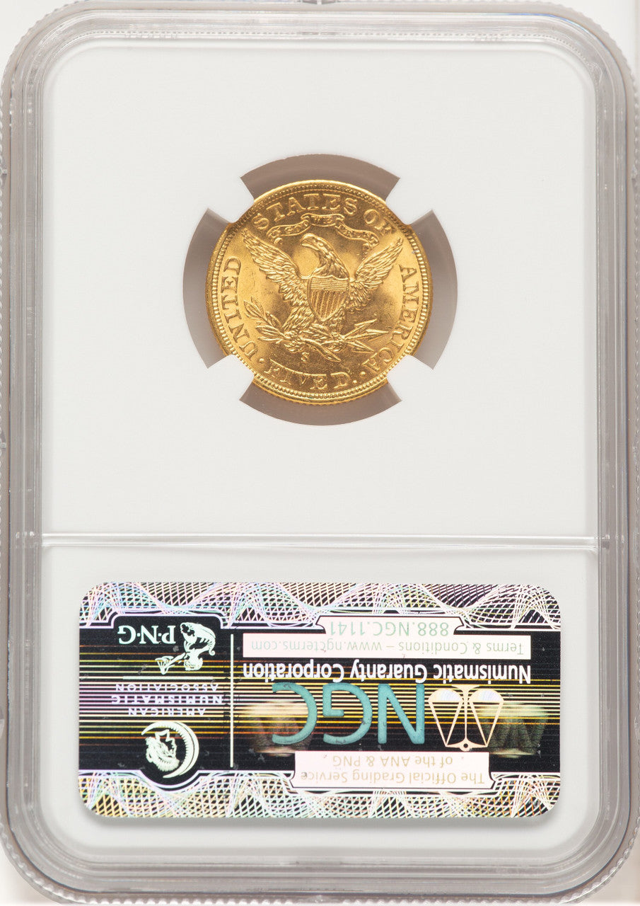 1906-S $5 Liberty Half Eagle NGC MS64