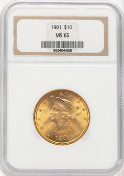 1901 $10 Liberty Eagle NGC MS65 (780078103)