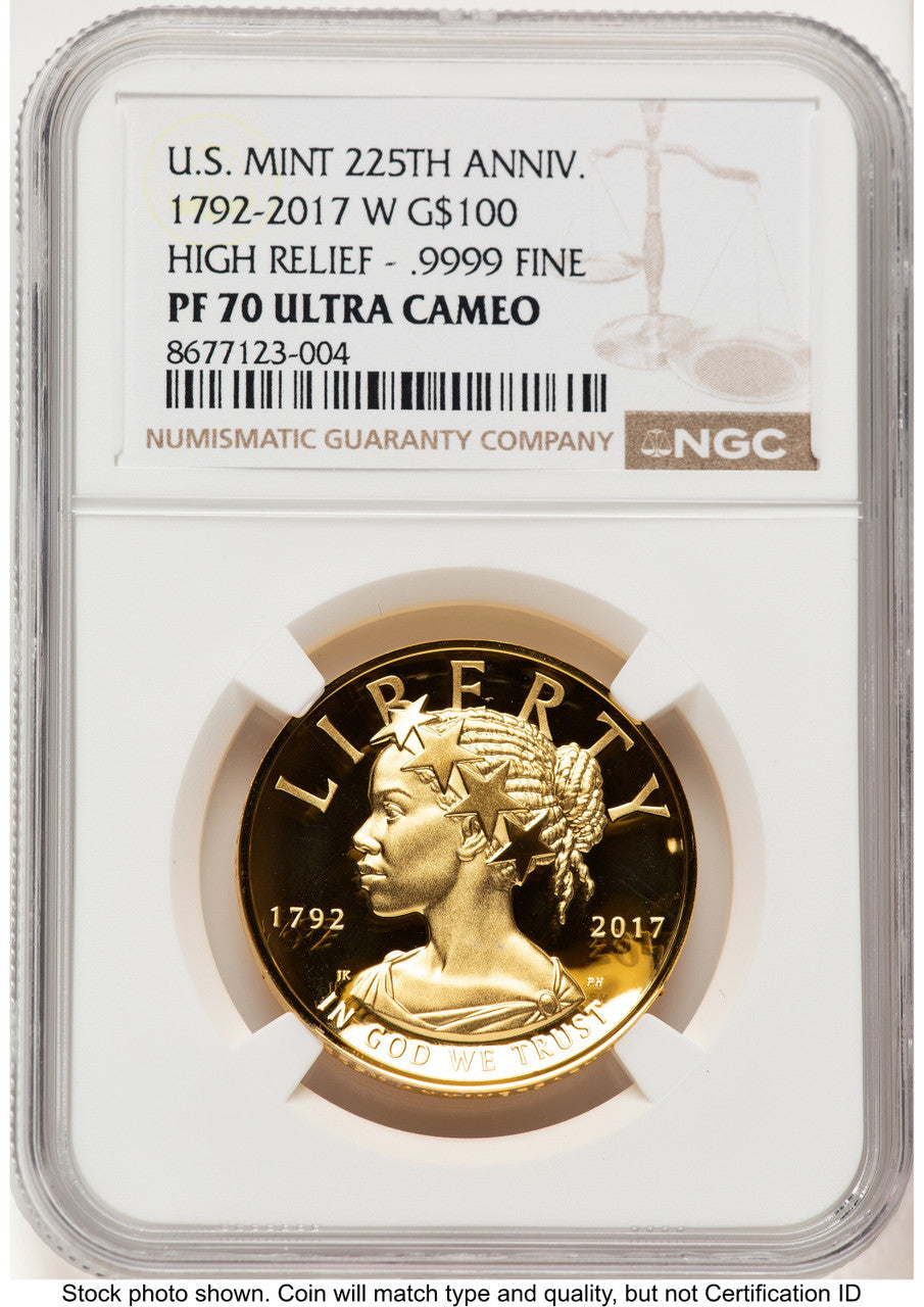 2017-W G$100 American Liberty High Relief Brown Label NGC PF70 (780121016)