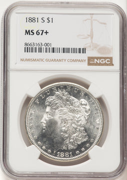 1881-S Morgan Dollar NGC MS67+ (780147007)