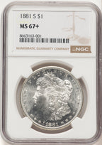 1881-S Morgan Dollar NGC MS67+ (780147007)