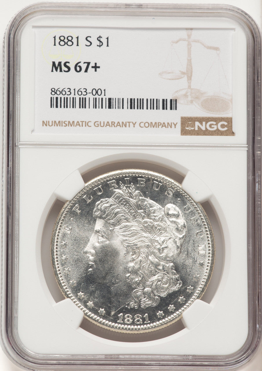 1881-S Morgan Dollar NGC MS67+ (780147007)