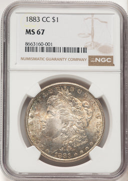 1883-CC Morgan Dollar NGC MS67 (780147008)