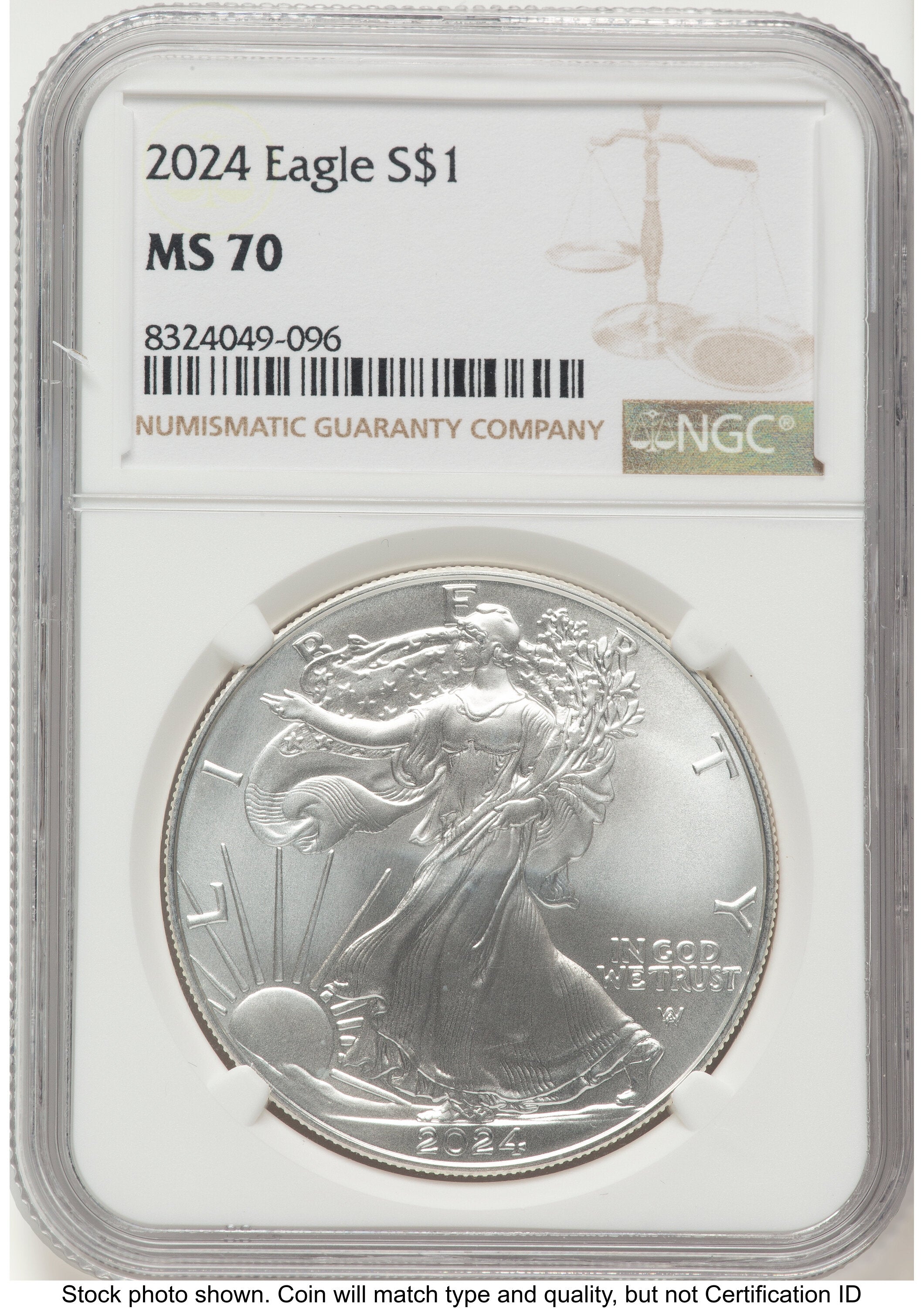 2024 Silver Eagle Brown Label NGC MS70
