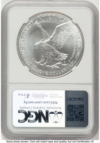2024 Silver Eagle Brown Label NGC MS70