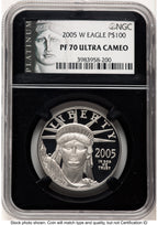 2005-W Proof Platinum Eagle 1 oz American Liberty Series Label NGC PF70