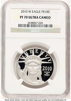 2010-W Proof Platinum Eagle 1 oz Brown Label NGC PF70