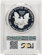 2011-W Proof Silver Eagle 1 oz Blue Gradient PCGS PR70