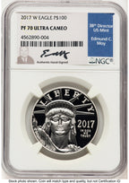 2017-W Proof Platinum Eagle 1 oz NGC PF70 Ed Moy