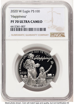 2020-W Proof Platinum Eagle 1 oz Brown Label NGC PF70