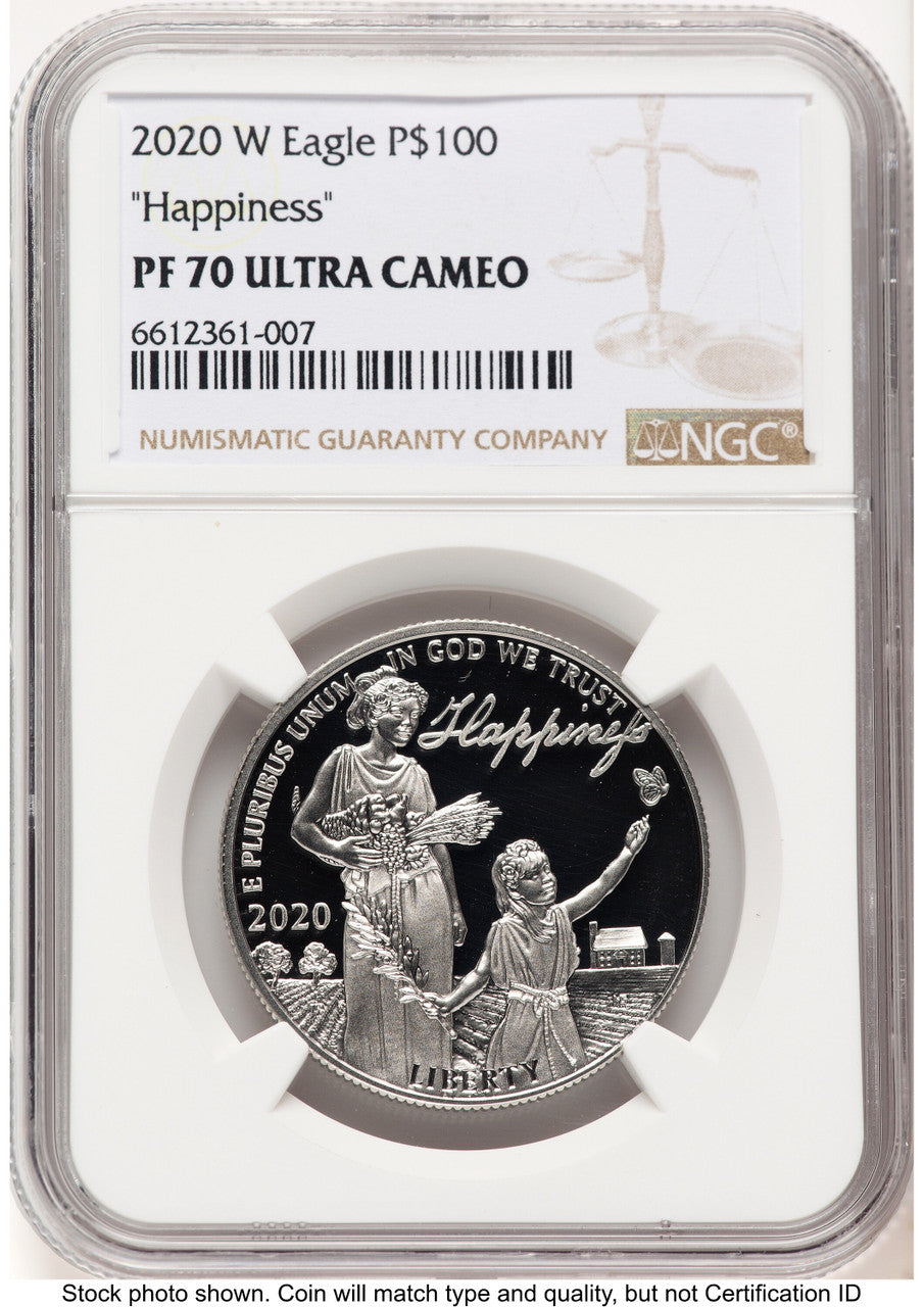 2020-W Proof Platinum Eagle 1 oz Brown Label NGC PF70
