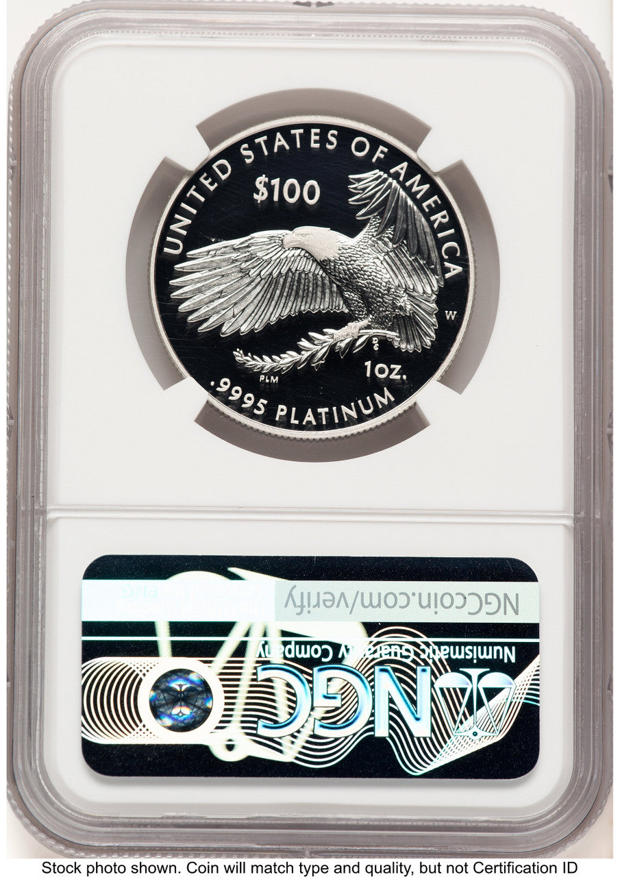2018-W Proof Platinum Eagle 1 oz Brown Label NGC PF70