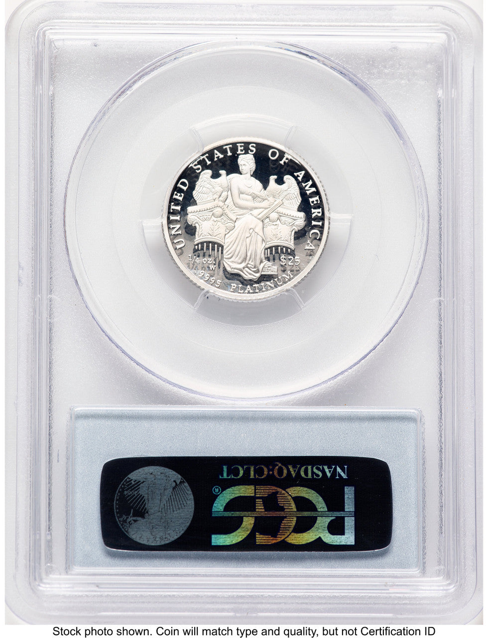 2006-W Proof Platinum Eagle 1/4 oz Blue Label PCGS PR70