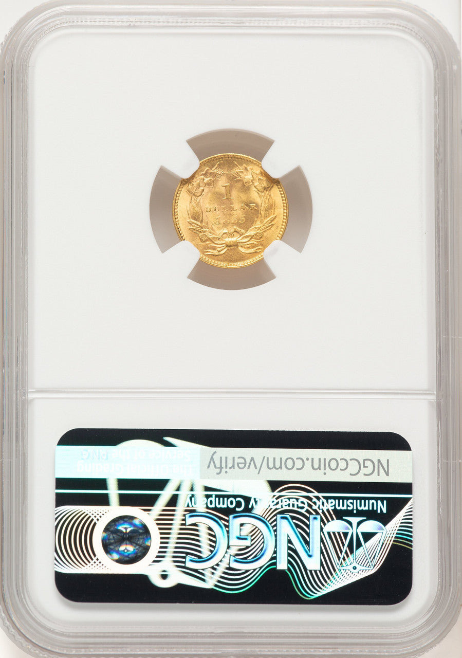 1855 G$1 Type Two Gold Dollar NGC MS64 (780269012)