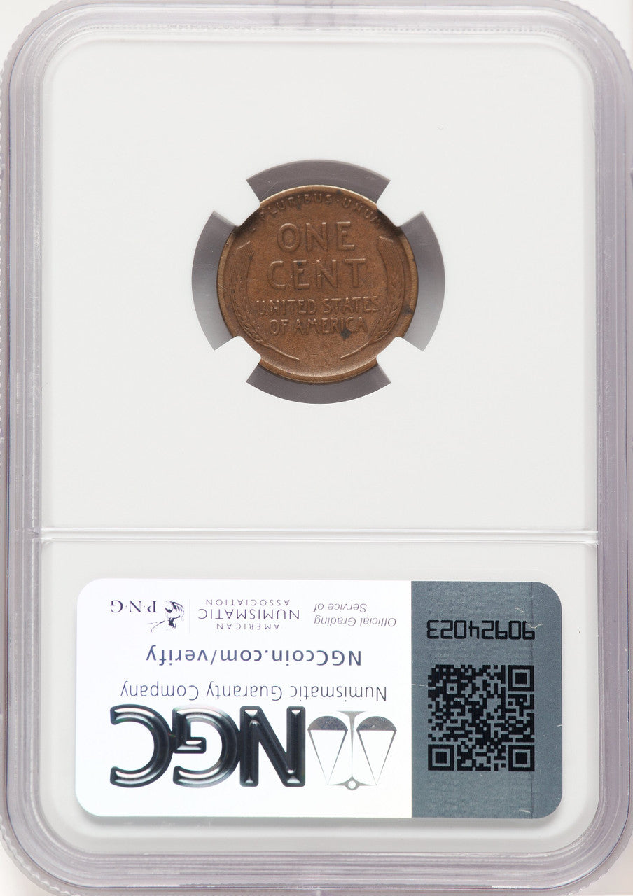 1922 1c FS-401 BN Lincoln Cent NGC VF20