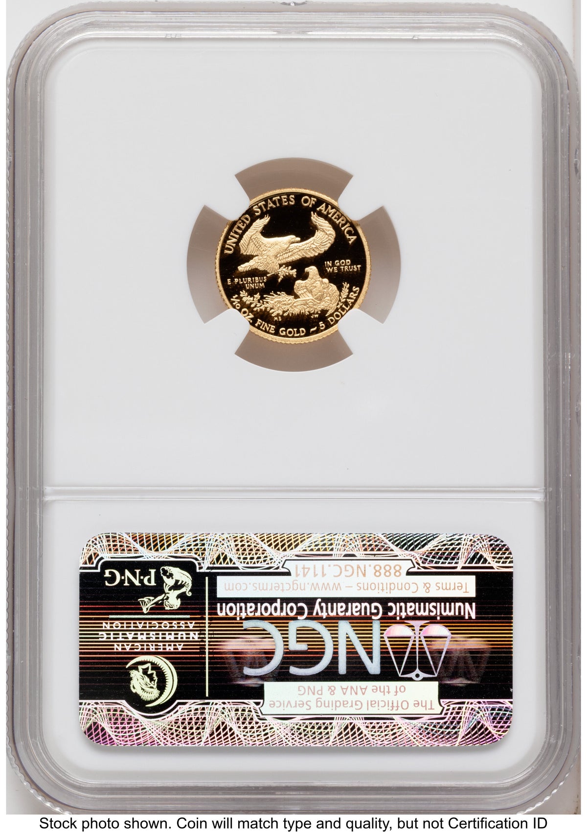 2013-W Proof Gold Eagle 1/10 oz ER Blue NGC PF70