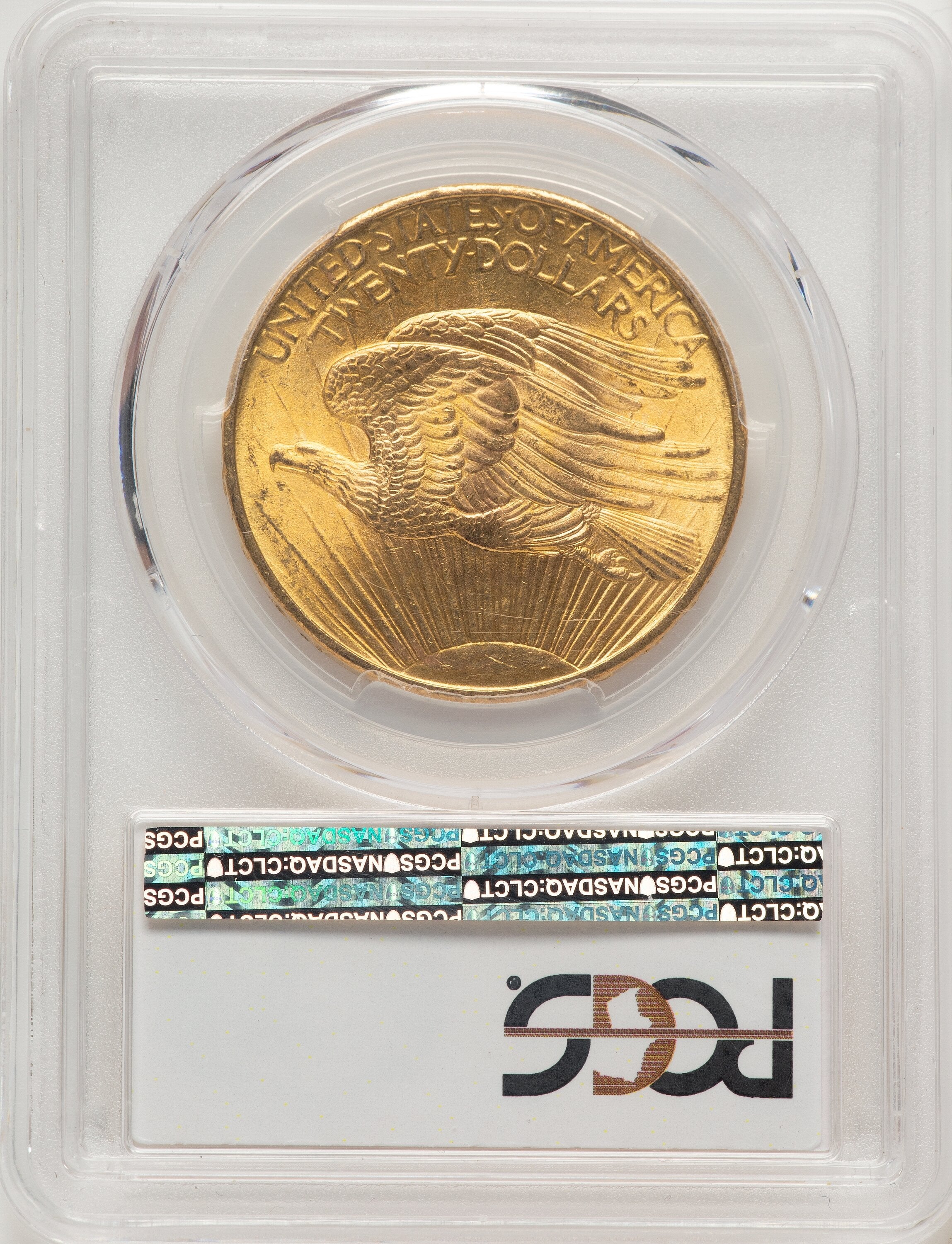 1908 $20 NO MOTTO Saint-Gaudens Double Eagle PCGS MS66