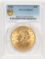 1904 $20 Liberty Liberty Double Eagle PCGS MS65 (780317015)