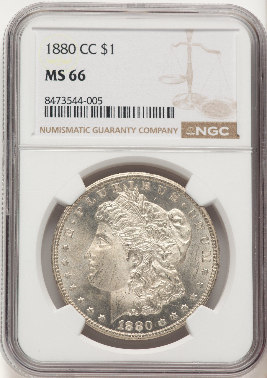 1880-CC Morgan Dollar NGC MS66 (780331007)