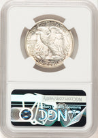 1917-D 50C OBVERSE Walking Liberty Half Dollar NGC MS65