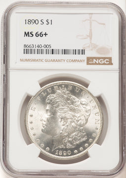 1890-S Morgan Dollar NGC MS66+