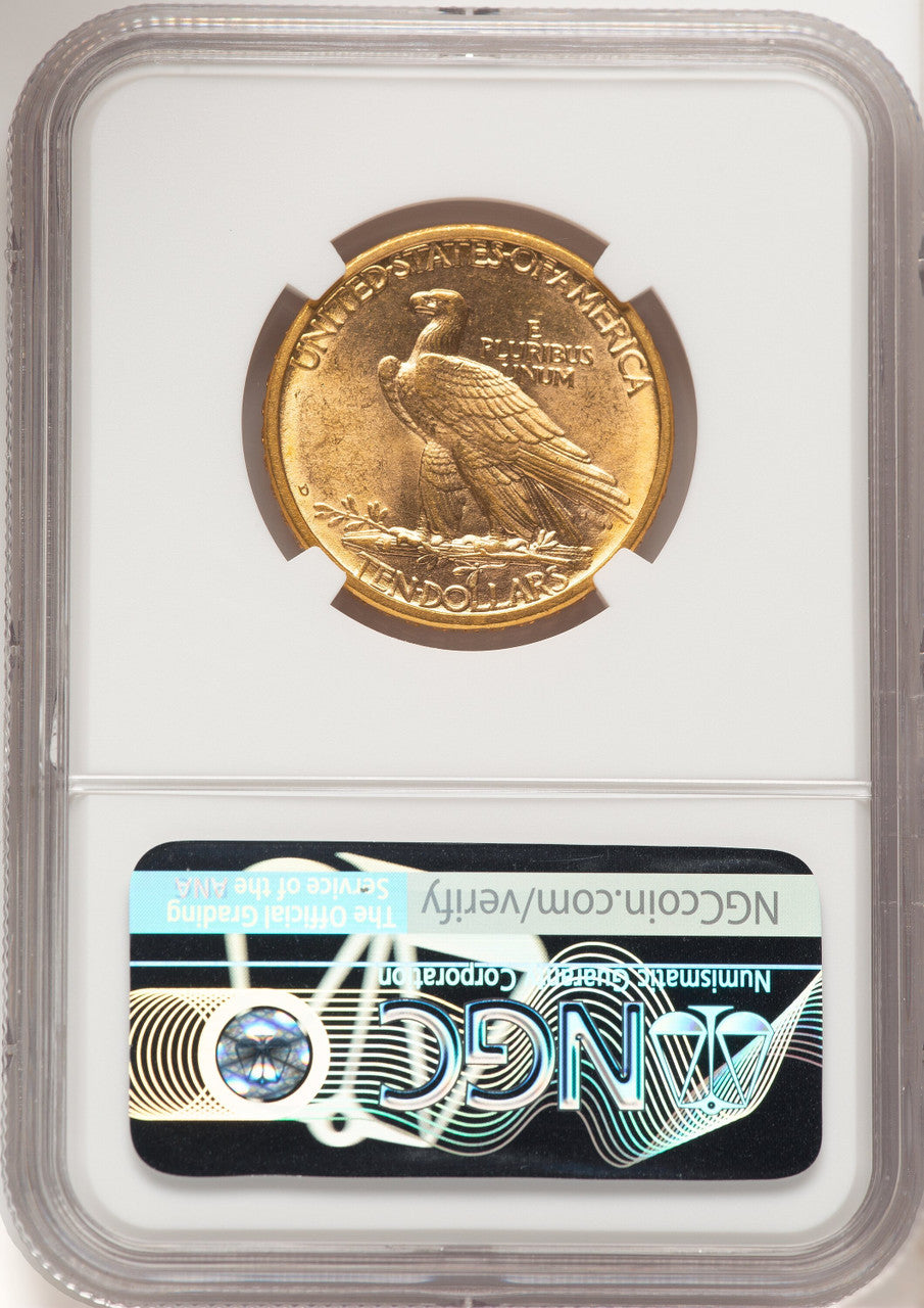 1908-D $10 NO MOTTO Indian Eagle NGC MS64 (780365037)