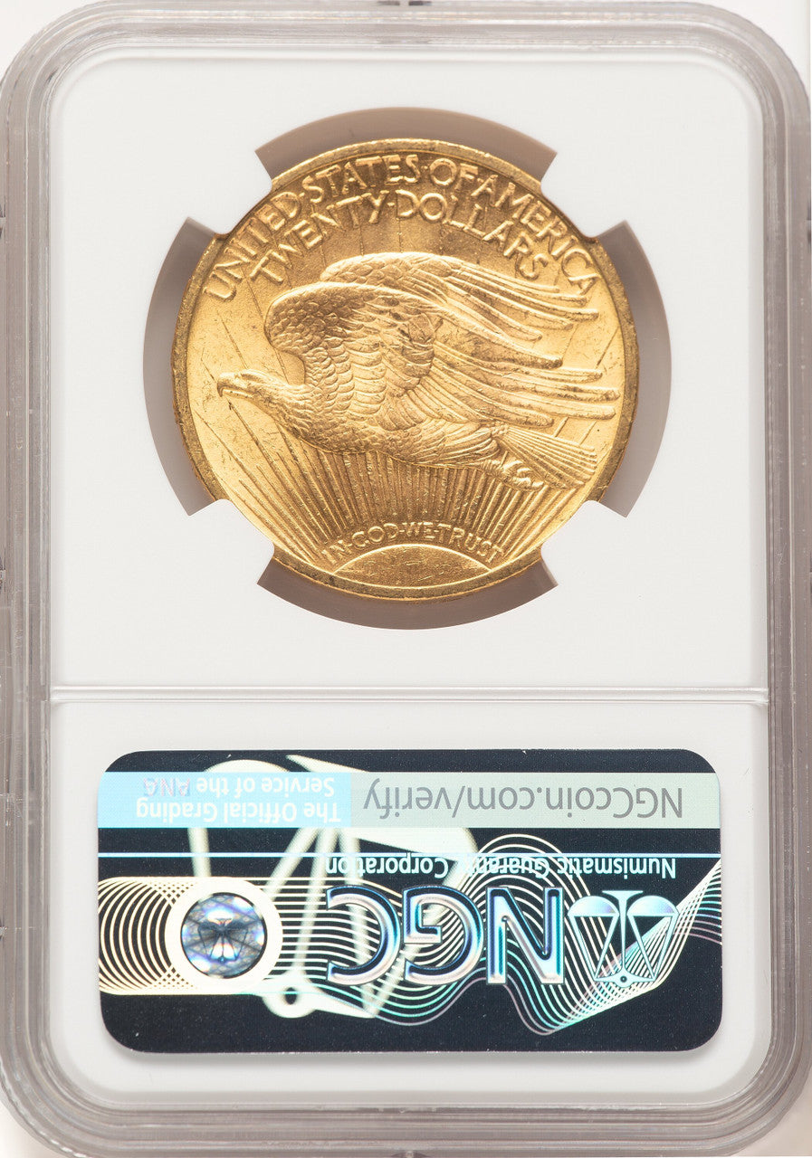 1908 $20 MOTTO Saint-Gaudens Double Eagle NGC MS64+ (780367014)