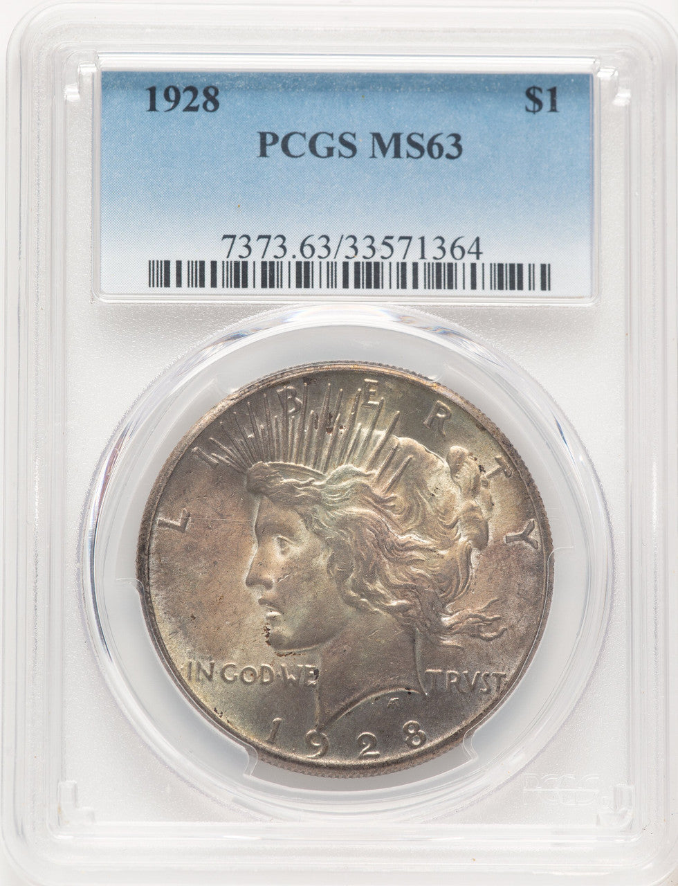 1928 Peace Dollar PCGS MS63 (780368062)