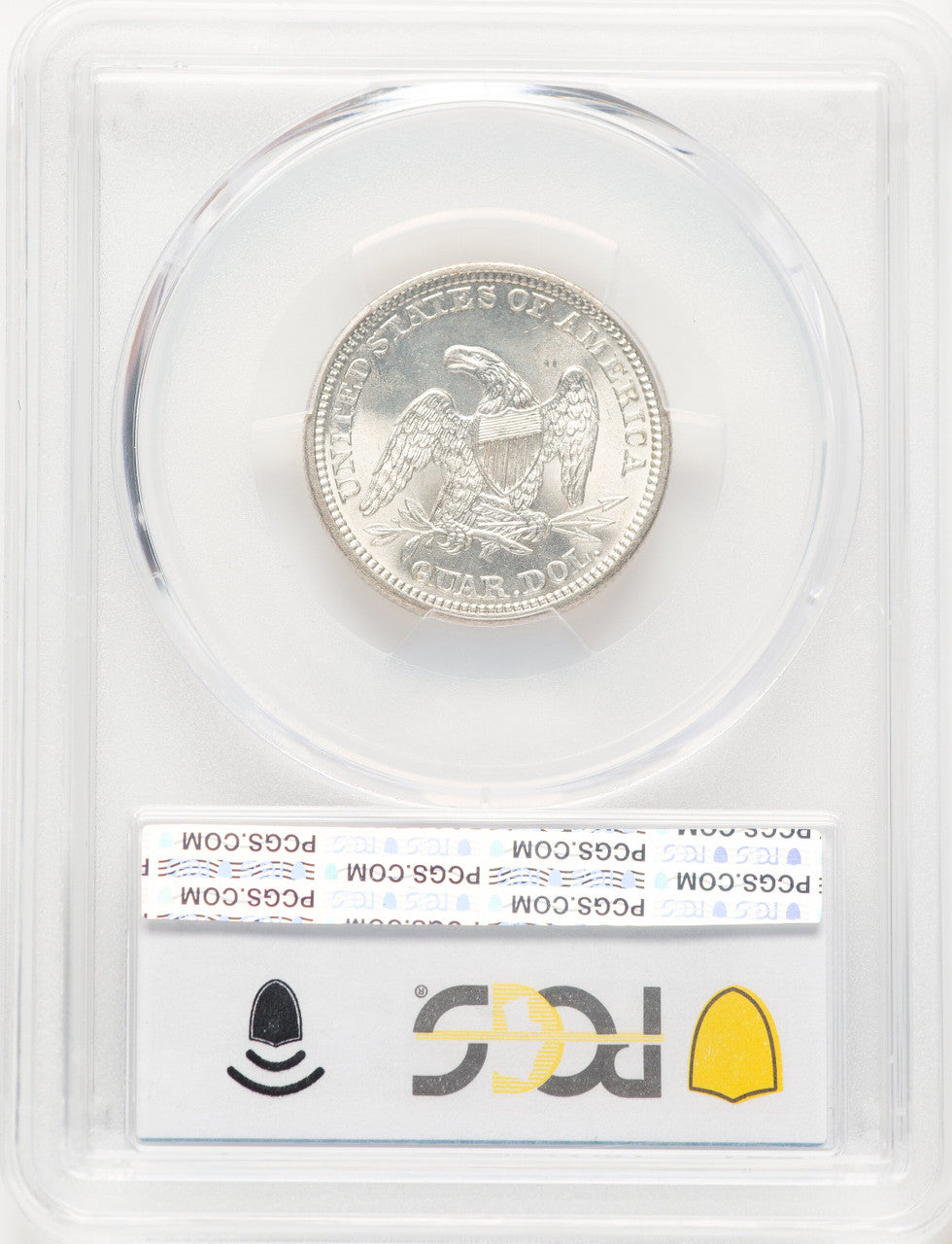 1861 25C Seated Quarter PCGS MS67